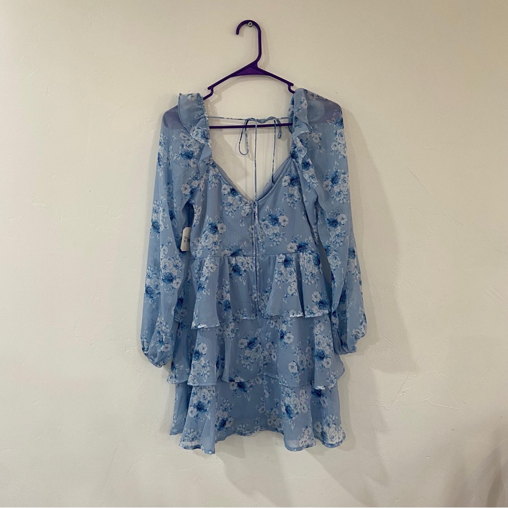 Altar’d State Blue Ruffle Dress - Picture 7 of 7